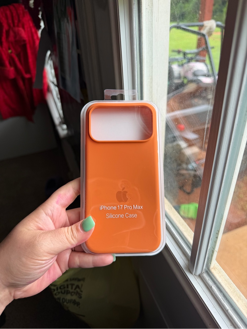 Apple iPhone 17 Pro Max Silicone Case in Bright Orange